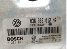 Recambio de centralita motor uce para skoda fabia i (6y2) 1.9 sdi referencia OEM IAM 038906012HR 0281011321  2