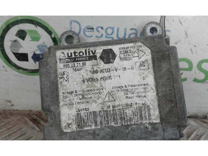 Recambio de centralita airbag para peugeot 206 berlina x-line   |   10.02 - 12.03 | 2002 - 2003 | 69 cv / 51 kw referencia OEM I