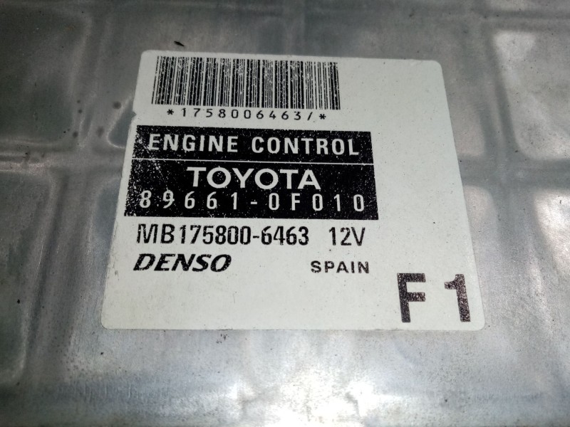 Recambio de centralita motor uce para toyota corolla verso (zer_, zze12_, r1_) 2.0 d-4d (cur10_) referencia OEM IAM 896610F010  