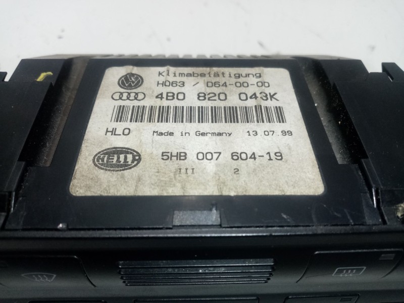 Recambio de mando climatizador para audi a6 berlina (4b2) 2.5 tdi referencia OEM IAM 4B0820043K  