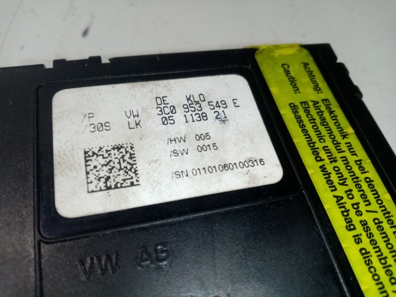 Recambio de modulo electronico para peugeot 307 (s1) xr referencia OEM IAM 05113821 3C0953549E 