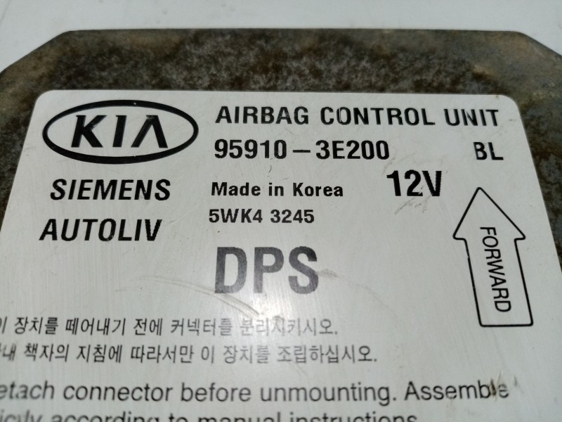 Recambio de centralita airbag para kia sorento 2.5 crdi concept referencia OEM IAM 959103E200  