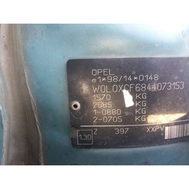 opel corsa c 1.3 16v cdti cat (z 13 dt / ln9)   |   0.03 - ... | 2003 | 69 cv / 51 kw del año 2003