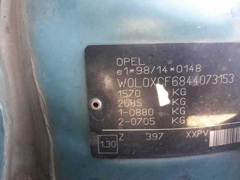 opel corsa c 1.3 16v cdti cat (z 13 dt / ln9)   |   0.03 - ... | 2003 | 69 cv / 51 kw del año 2003