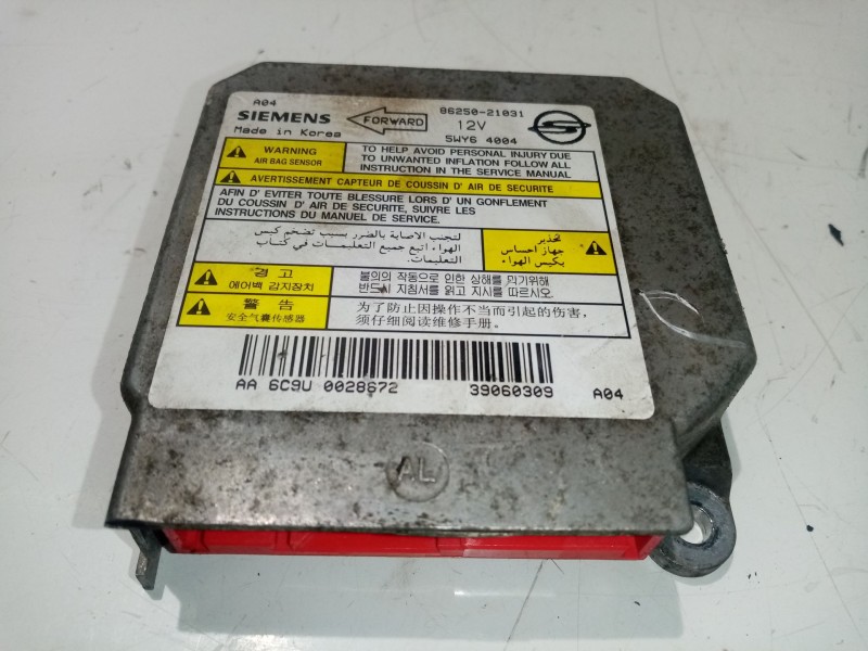 Recambio de centralita airbag para ssangyong rodius 2.7 turbodiesel cat referencia OEM IAM 8625021031  