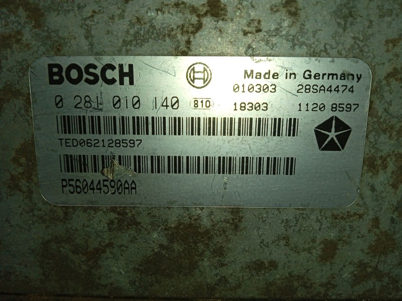 Recambio de centralita motor uce para jeep cherokee (j) referencia OEM IAM 0281010140 P56044580AA 