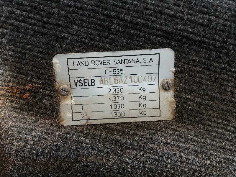 land rover santana 2.5d e-74 santana 2.5d e-74   |   ... | 0 del año 10/02/1988