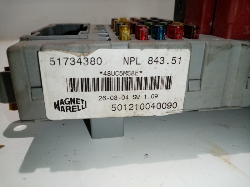 Recambio de caja reles / fusibles para lancia ypsilon (101) referencia OEM IAM 51733919 51733919CPL 