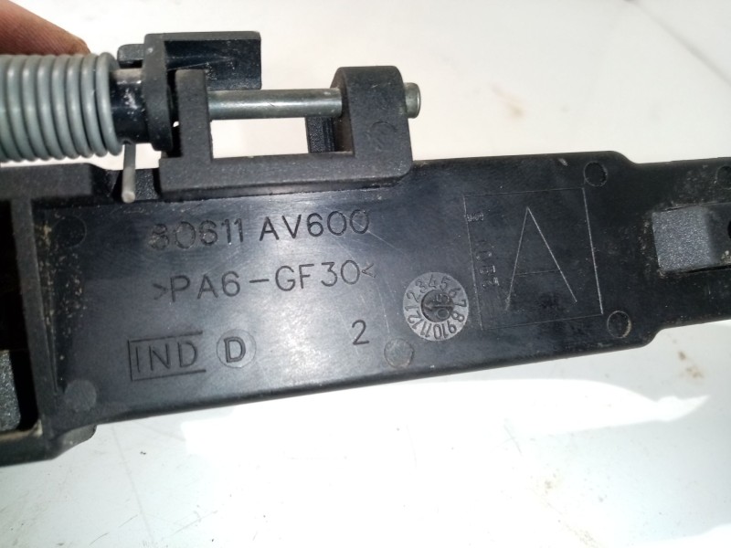 Recambio de maneta exterior trasera izquierda para nissan primera berlina (p12) referencia OEM IAM 80611AV600  