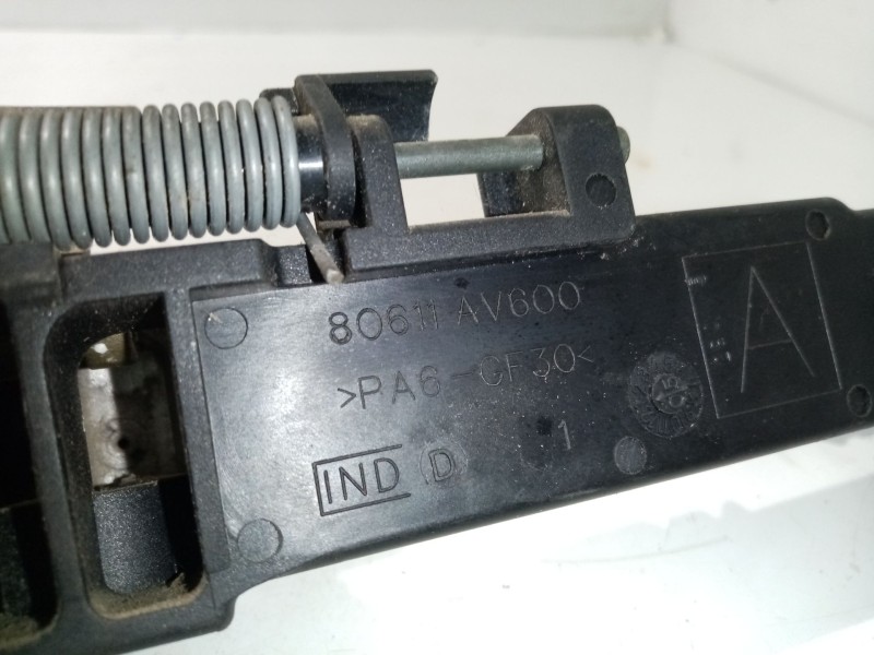 Recambio de maneta exterior delantera izquierda para nissan primera berlina (p12) referencia OEM IAM 80611AV600  