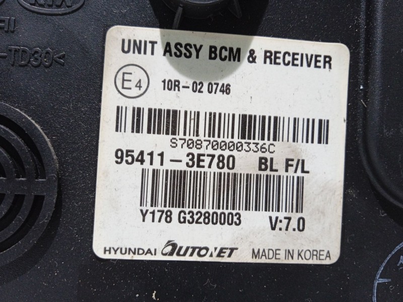 Recambio de centralita cierre para kia sorento i (jc) 2.5 crdi referencia OEM IAM 954113E780  