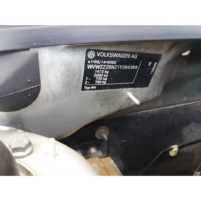 volkswagen polo berlina (6n2) conceptline   |   10.99 - 12.02 | 1999 - 2002 | 50 cv / 37 kw del año 1999