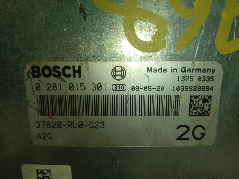 Recambio de centralita motor uce para honda accord viii station wagon (cw) 2.2 i-dtec (cw3) referencia OEM IAM KITINMOVILIZADOR 
