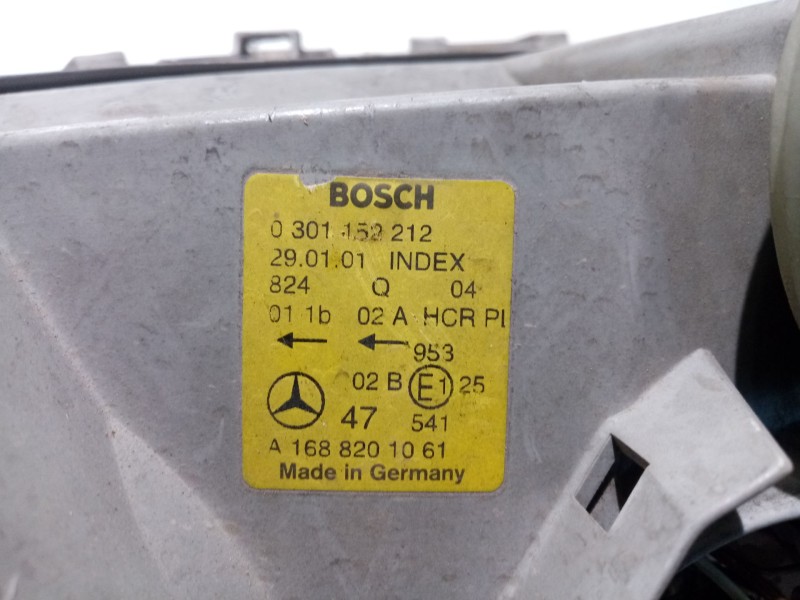 Recambio de faro derecho para mercedes-benz clase a (w168) 140 (168.031) referencia OEM IAM 1688201061  