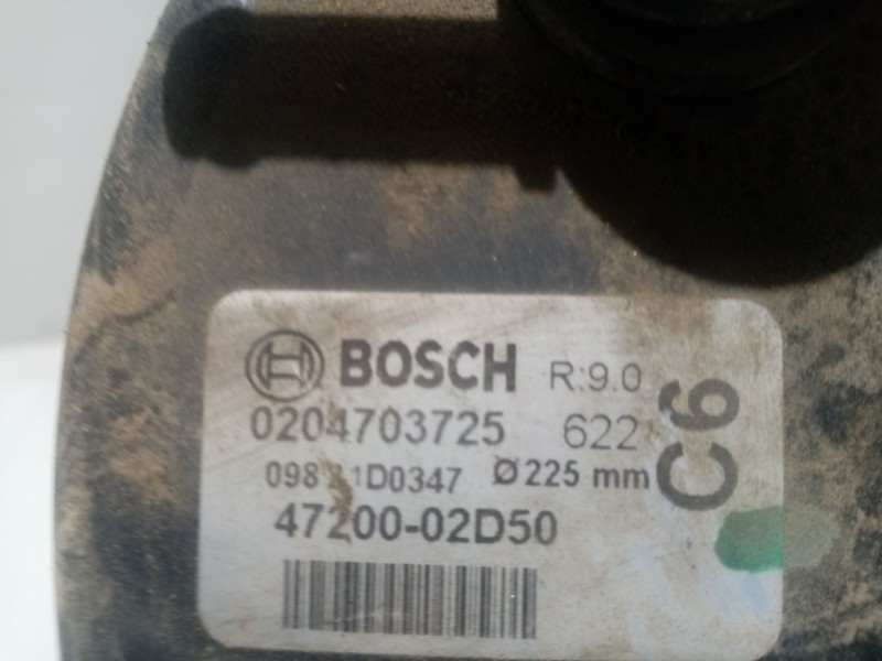 Recambio de servofreno para toyota auris referencia OEM IAM 0204703725  