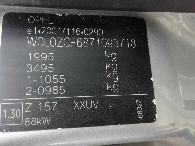 opel vectra c berlina elegance   |   07.05 - 12.08 | 2005 - 2008 | 120 cv / 88 kw del año 2005