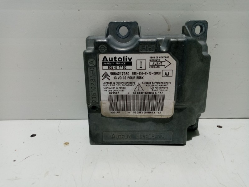 Recambio de centralita airbag para citroën c4 grand picasso sx referencia OEM IAM 6546A8  9664217980
