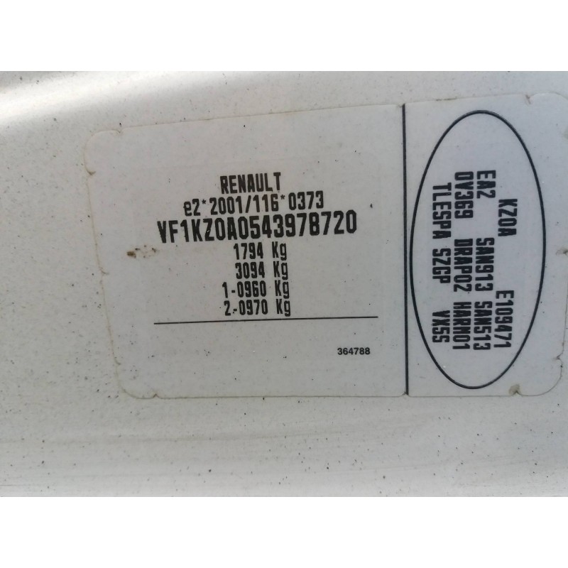 renault megane iii berlina 5 p 1.5 dci diesel cat   |   0.08 - ... | 2008 | 86 cv / 63 kw del año 2008