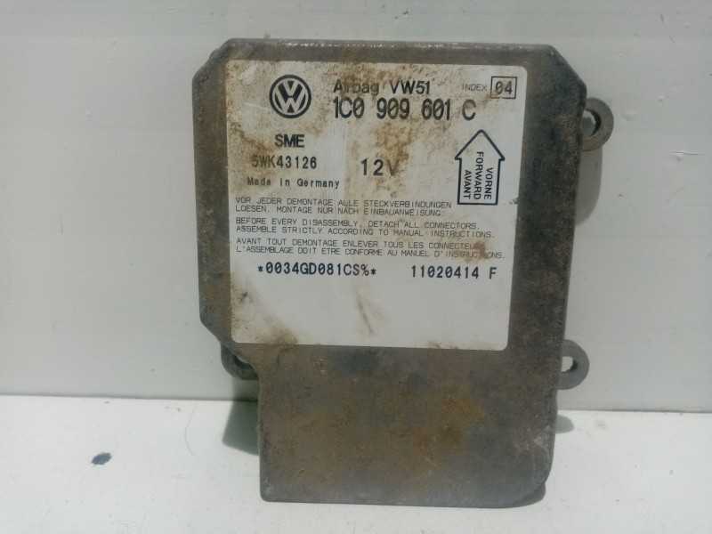 Recambio de centralita airbag para skoda fabia (6y2/6y3) 1.4 referencia OEM IAM 1C0909601C  