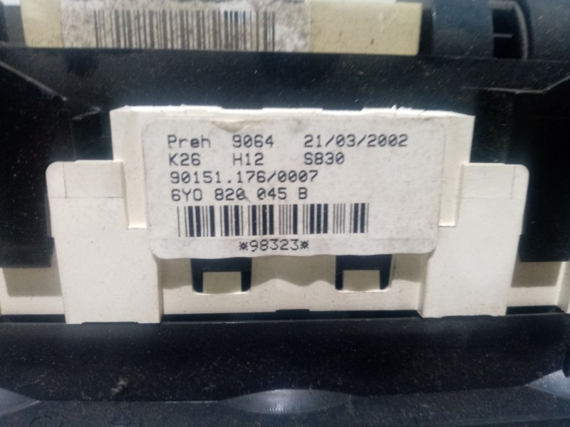 Recambio de mando calefaccion / aire acondicionado para skoda fabia (6y2/6y3) 1.4 referencia OEM IAM 6Y0820045B  