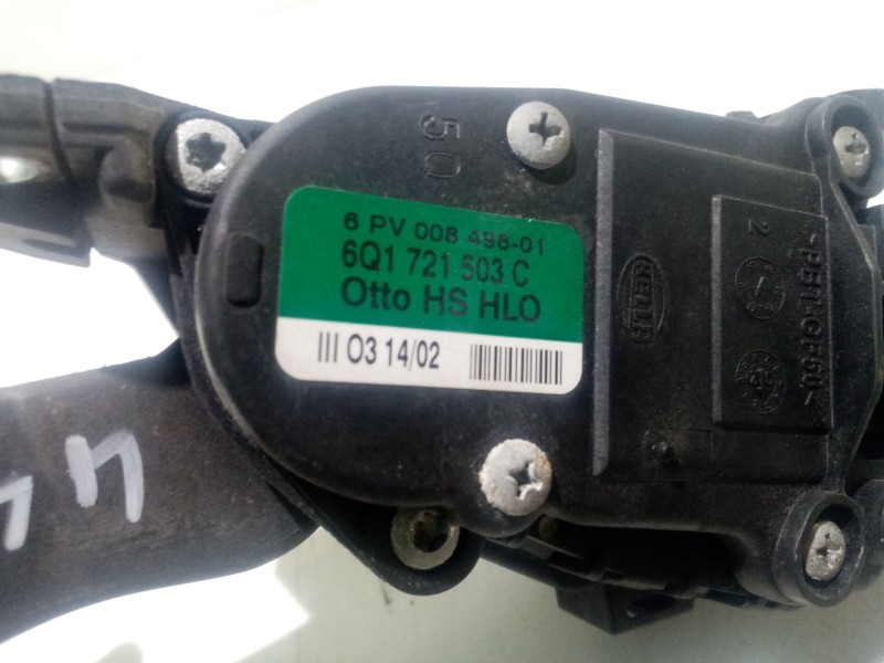 Recambio de pedal acelerador para skoda fabia (6y2/6y3) 1.4 referencia OEM IAM 6Q1721503C  