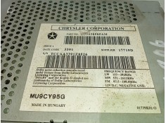 Recambio de sistema audio / radio cd para chrysler voyager (rg) 2.4 cat referencia OEM IAM P56038585AM   2