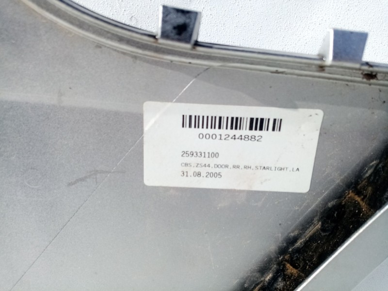 Recambio de moldura puerta trasera derecha para smart forfour cdi (50kw) referencia OEM IAM A4547320009CP6A  