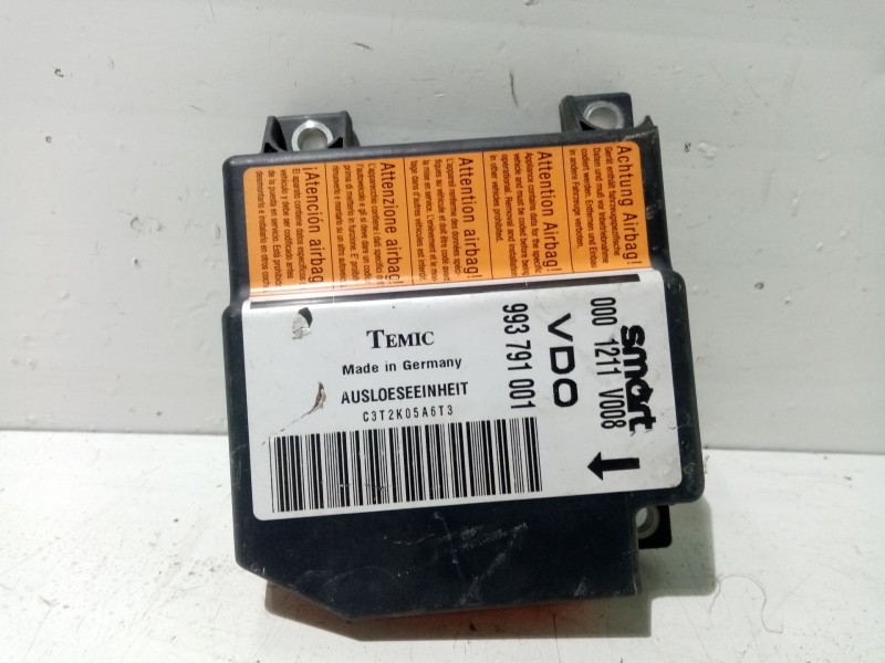 Recambio de centralita airbag para smart coupe pulse referencia OEM IAM 0001211V008  993791001