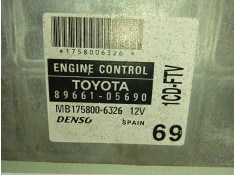 Recambio de centralita motor uce para toyota avensis berlina (t25) 2.0 d-cat referencia OEM IAM 8966105690 MB1758006326  2