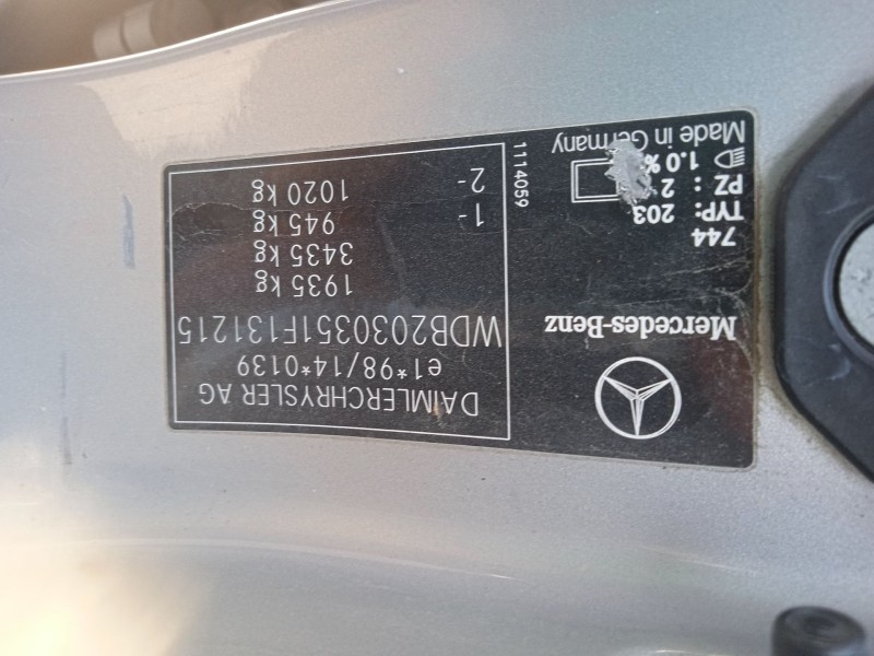 mercedes-benz clase c (w203) del año 2001