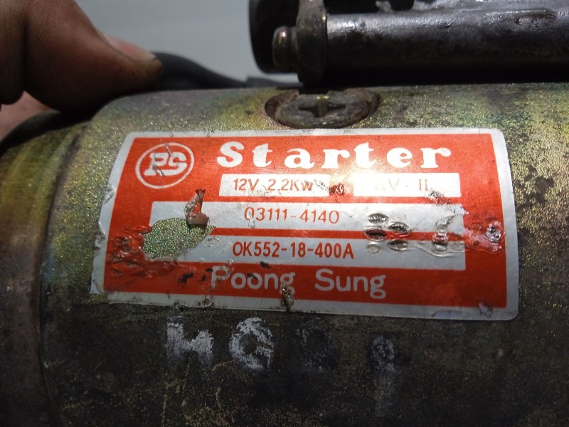 Recambio de motor de arranque para kia carnival ii (gq) 2.9 crdi referencia OEM IAM 0K55218400A 031114140 
