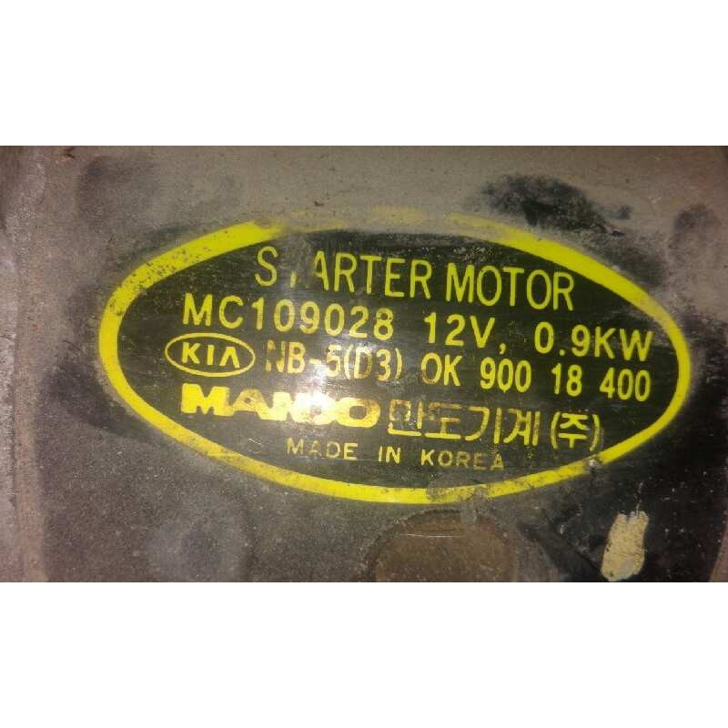 Recambio de motor arranque para kia sephia    |   0.93 - 0.99 | 1993 - 1999 referencia OEM IAM MC109026  