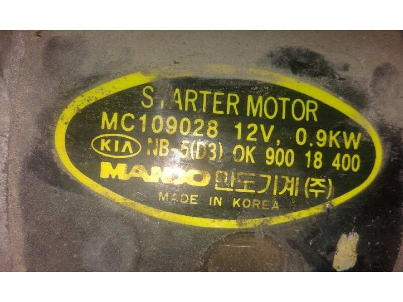 Recambio de motor arranque para kia sephia    |   0.93 - 0.99 | 1993 - 1999 referencia OEM IAM MC109026  
