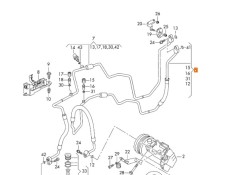 Recambio de tubos aire acondicionado para volkswagen polo v (6r1, 6c1) 1.4 (6r1) referencia OEM IAM 6R1820743D  
