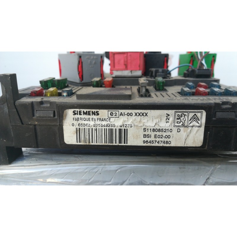 Recambio de caja reles / fusibles para peugeot 206 berlina 1.9 diesel   |   0.98 - ... | 1998 | 69 cv / 51 kw referencia OEM IAM