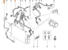 Recambio de tubos aire acondicionado para renault clio ii (bb_, cb_) 1.5 dci (b/cb08) referencia OEM IAM 8200198533  