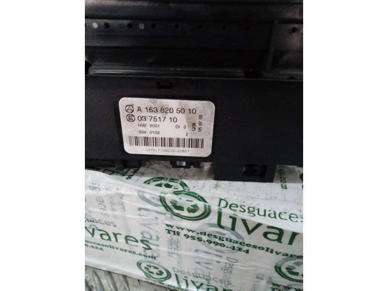 Recambio de mando elevalunas delantero izquierdo para  referencia OEM IAM A1638205010  