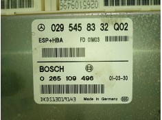 Recambio de centralita abs para mercedes-benz clase a (w168) a 170 cdi (168.009, 168.109) referencia OEM IAM 0295458332 02651094 2