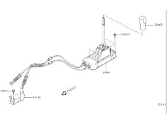 Recambio de varillaje cambio para nissan micra iii (k12) 1.2 16v referencia OEM IAM 34108AX260  