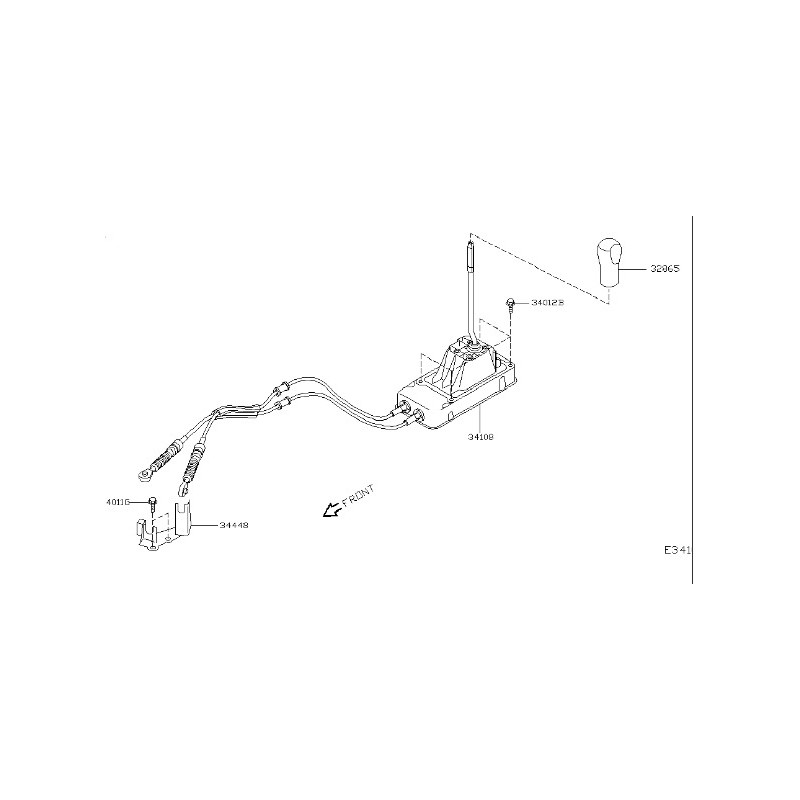 Recambio de varillaje cambio para nissan micra iii (k12) 1.2 16v referencia OEM IAM 34108AX260  