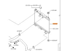 Recambio de radiador agua para nissan micra iii (k12) 1.2 16v referencia OEM IAM 21400AX601  