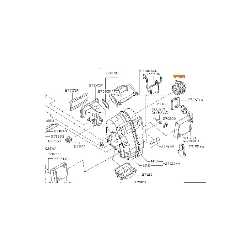 Recambio de motor calefaccion para nissan micra iii (k12) 1.2 16v referencia OEM IAM 27226AX105  