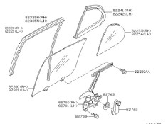 Recambio de elevalunas trasero izquierdo para nissan micra iii (k12) 1.2 16v referencia OEM IAM 82721AX110  