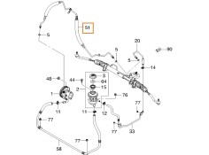 Recambio de tubo presion direccion asistida para daewoo kalos sedán (klas) 1.4 referencia OEM IAM 96535343  