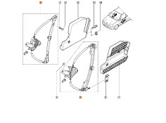 Recambio de elevalunas delantero derecho para renault clio ii (bb_, cb_) 1.2 (bb0a, bb0f, bb10, bb1k, bb28, bb2d, bb2h, cb0a,...