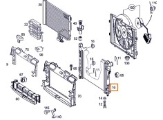 Recambio de radiador agua para mercedes-benz clase c (w203) c 180 (203.035) referencia OEM IAM A2035000503   2