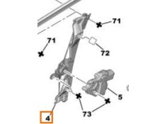 Recambio de elevalunas trasero derecho para peugeot 308 i (4a_, 4c_) 2.0 hdi referencia OEM IAM 9224E3  