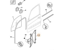 Recambio de elevalunas delantero derecho para citroën xsara picasso (n68) 2.0 hdi referencia OEM IAM 9222F9  