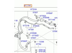 Recambio de tubos aire acondicionado para kia cee´d referencia OEM IAM 977751H200  