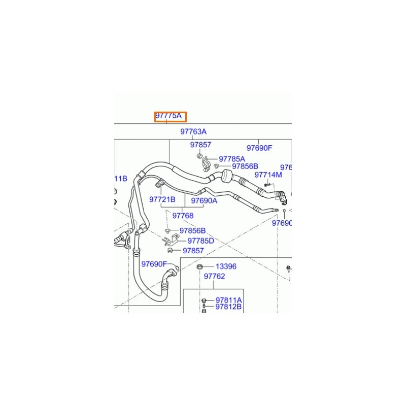 Recambio de tubos aire acondicionado para kia cee´d referencia OEM IAM 977751H200  